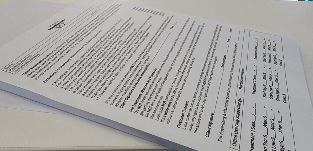 Client Info & Consent Forms HP (A4 Pad of 100)