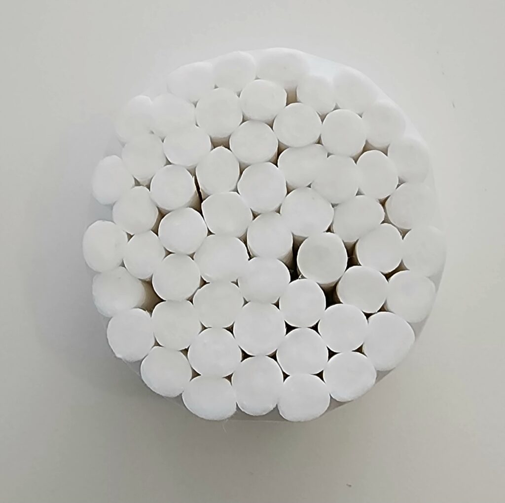 Cotton cheek rolls (Small) (Qty 50 = 25 clients) great for soaking up saliva
