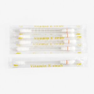 Vitamin E swabs in clean packaging
